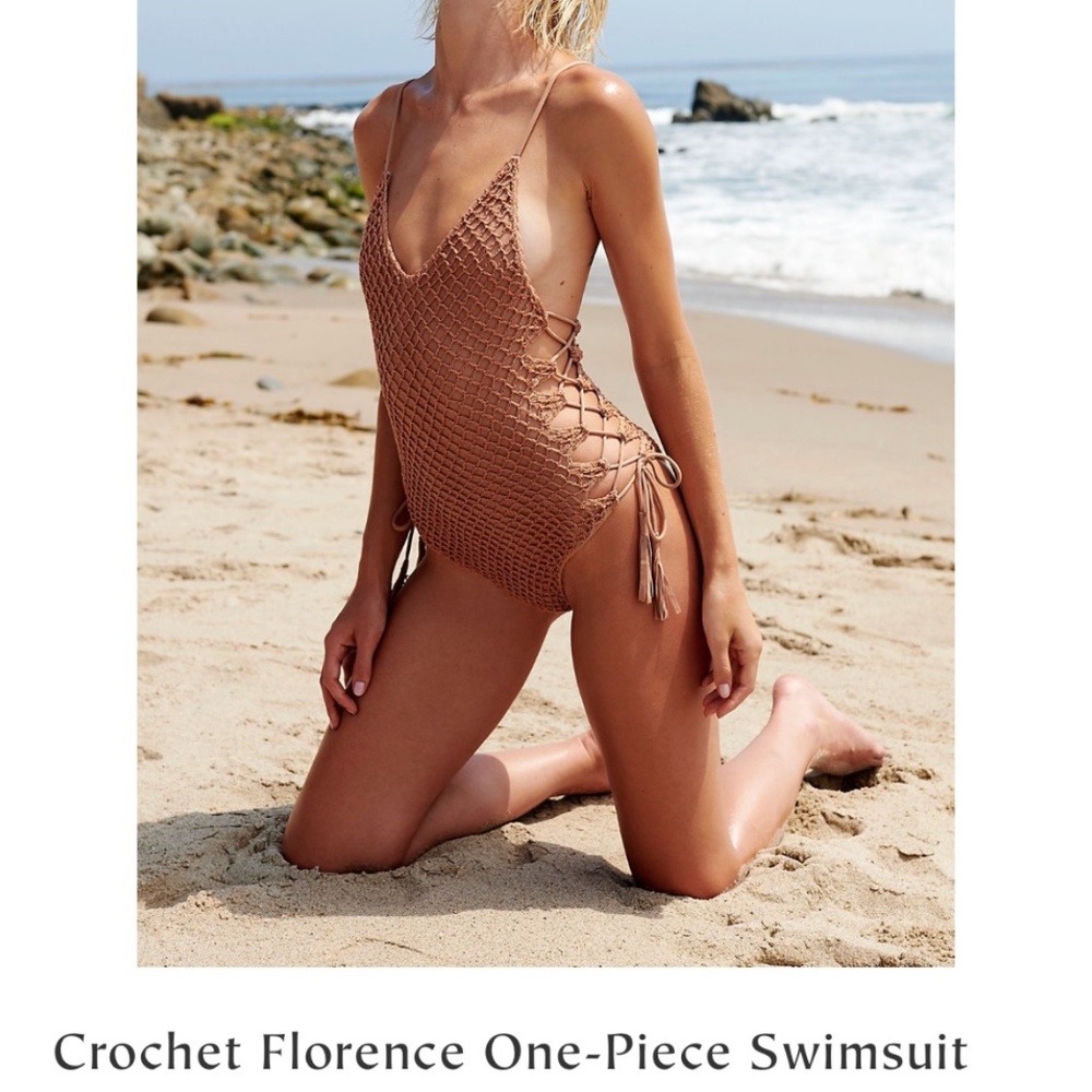Free People Crochet Swimsuit